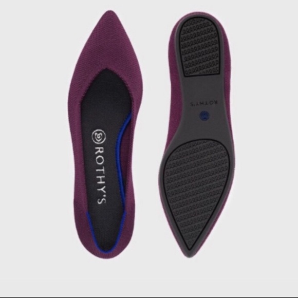 COPY - Rothys Orchid Purple Point Toe Flats Retired. - Picture 11 of 11
